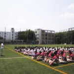 開会式はグランドで! 2008sks02