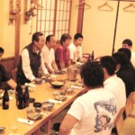 市川・神田っ子さんにて3校で懇親会 2008sks07