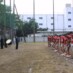 応援団のエールを受けて次節に臨むリカオンピクタス