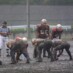 仁王立ちのDL#58新井とLB#42保土田