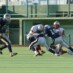 二人がかりで光速タックル。堀口もブロックできず・・・ RB#29三浦