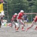 小惑星を破壊しながら進む赤い流星群!