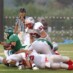 懸命にタックルに行く商大LB LB#55川畑 離すな!