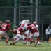 厳しいハードタックルの洗礼が容赦なく降り注ぐ QB#7吉岡