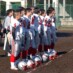 商大選手整列 人数の差は否めない
