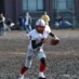 タックラーと勝負か? QB#7吉岡
