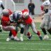 LB#55川畑・#53森岡挟みこむようなタックルでゲインを阻止