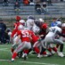 スクリメージラインの激しい戦い 商大ディフェンス