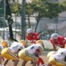思い切った突っ込みでゲインを防ぐ闘志溢れるラッシャー LB#57兒玉