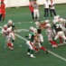 鋭いブリッツで大東QBに襲いかかるLB#57兒玉 届くか・・・?