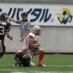 マークが厳しい中、確実なキャッチでゲインを進める WR#20田口